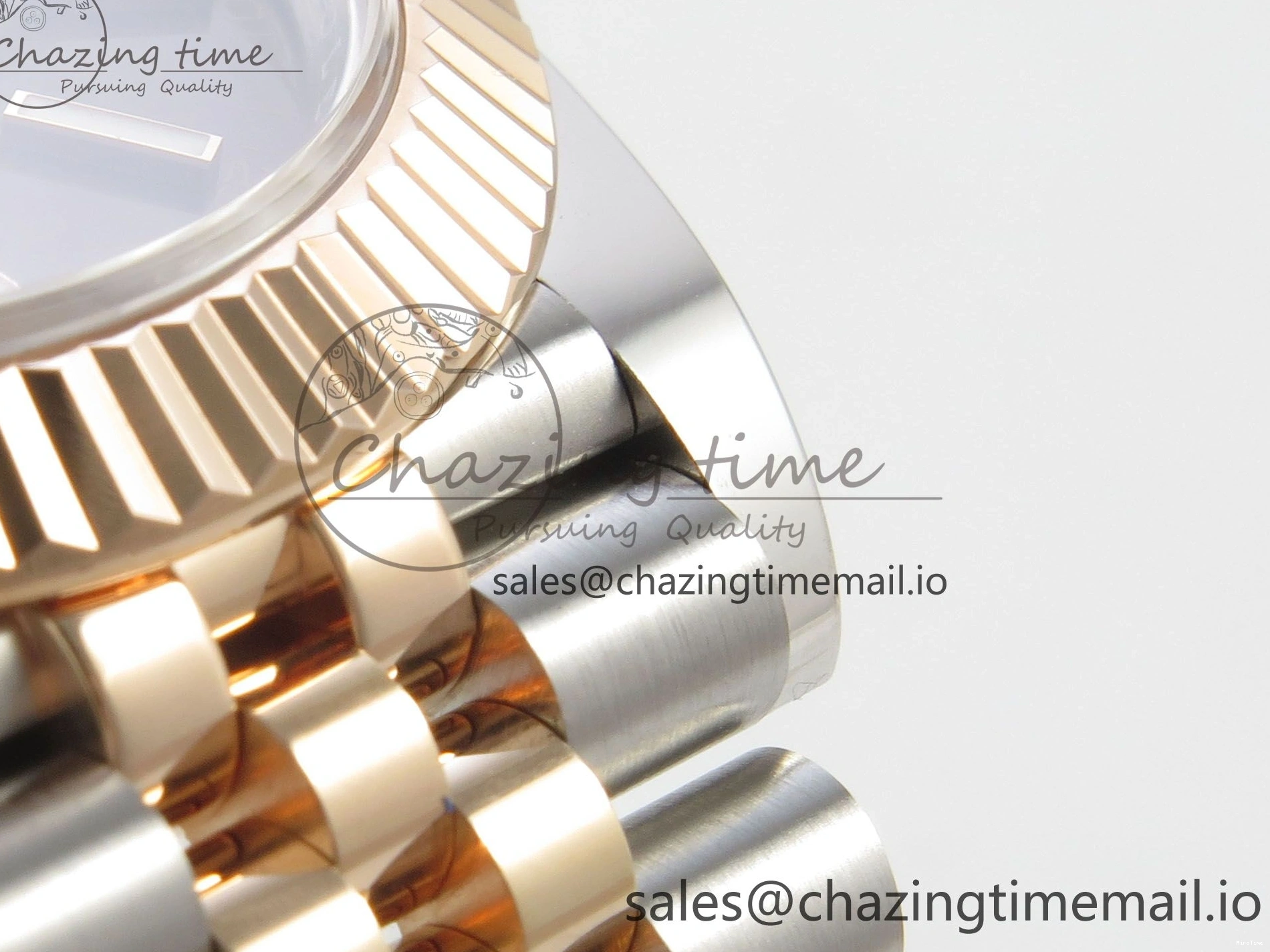 MiroTime 0202 DateJust 41 126331 SS RG ARF 1:1 Best Edition Brown Stick Dial on Jubilee Bracelet SH3235 (Weighted) TopPick 196